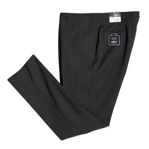 Daniel Cremieux Dress Pant Men's 46R Traveler Raw Hem Comfort Waistband Grey NEW